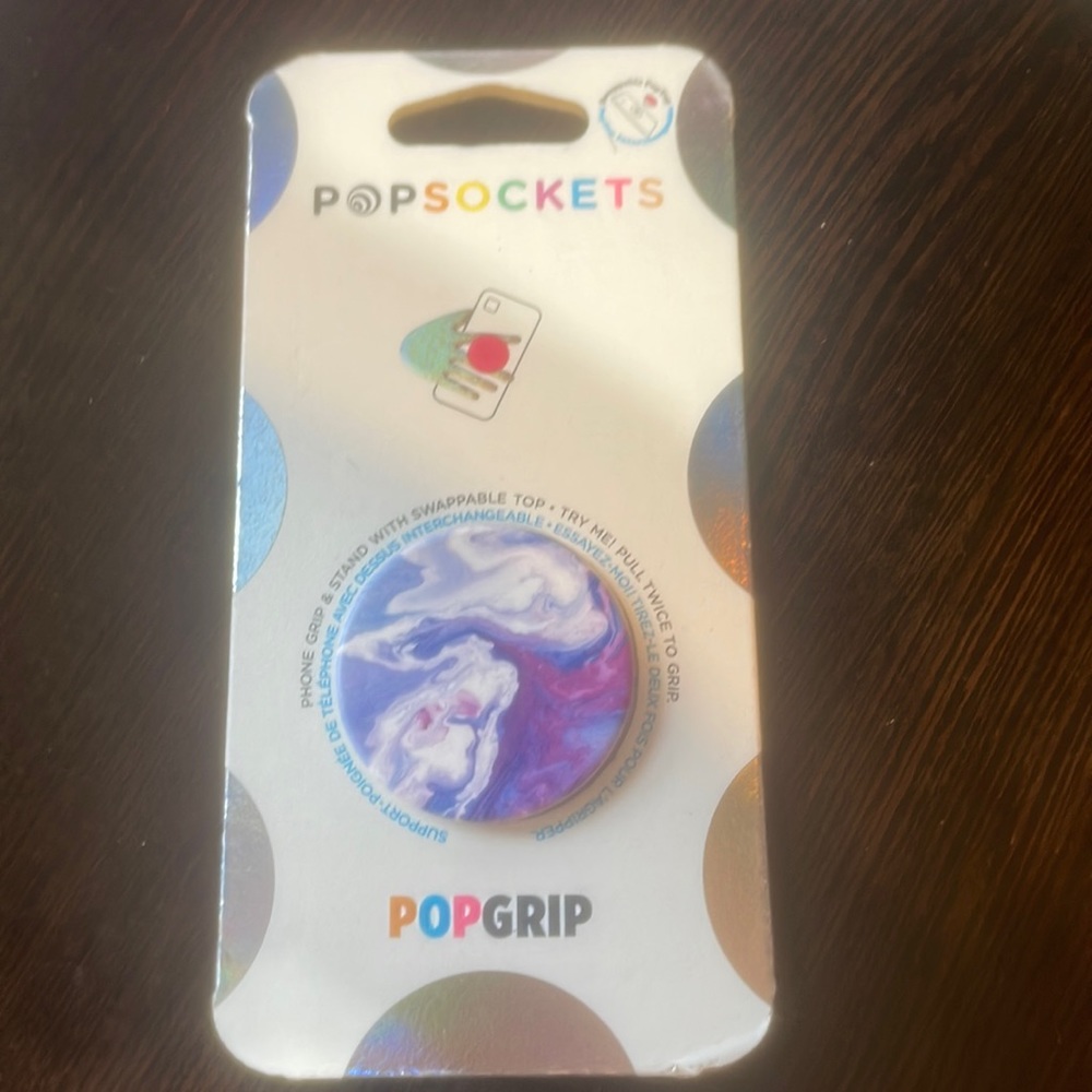 Purple marble popsocket NIB